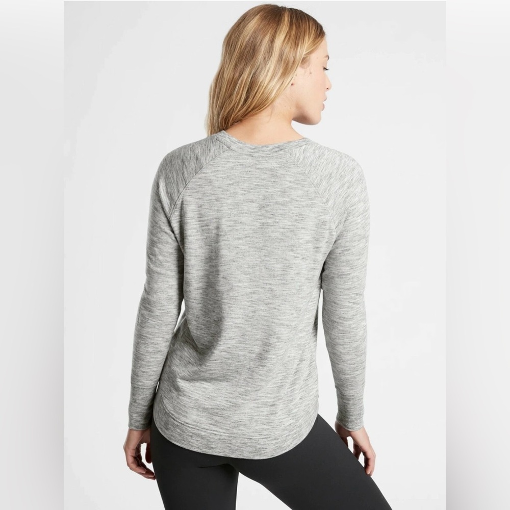 Athleta Mindset Sweatshirt Heather Gray Small - Picture 3 of 11
